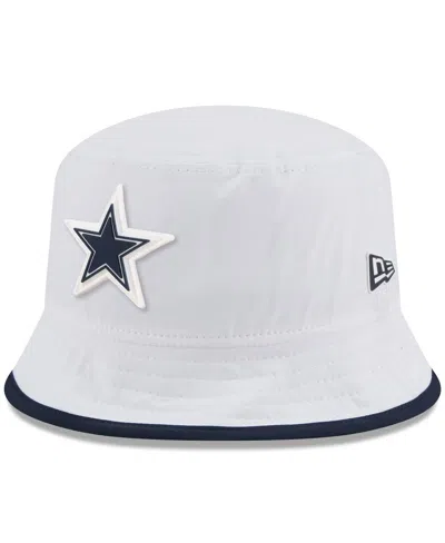 New Era Men's White Dallas Cowboys 2025 Nfl Training Camp Stretch Bucket Hat