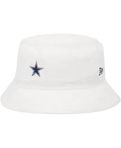 New Era Men's White Dallas Cowboys Court Sport Terry Bucket Hat