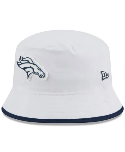 New Era Men's White Denver Broncos 2025 Nfl Training Camp Stretch Bucket Hat