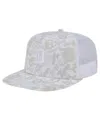 New Era Men's White San Francisco Giants Logo Dunes A-frame Trucker 9fifty Snapback Hat In White