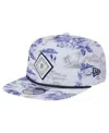 New Era Men's White Detroit Tigers Printed Island Golfer Snapback Hat