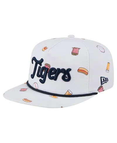 New Era Men's White Detroit Tigers Team Cheer Rope 19twenty Adjustable Hat