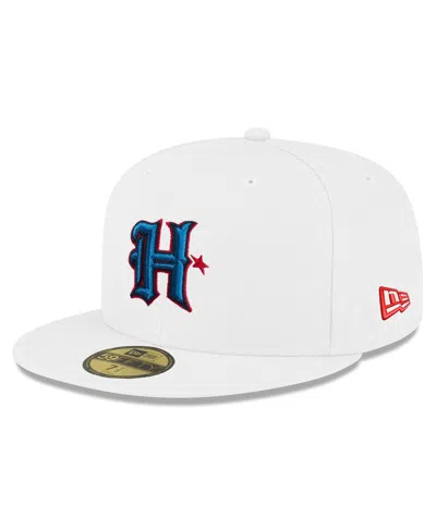 New Era Men's White Houston Texans Omaha 59fifty Fitted Hat