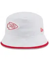 New Era Men's White Kansas City Chiefs 2025 Nfl Training Camp Stretch Bucket Hat
