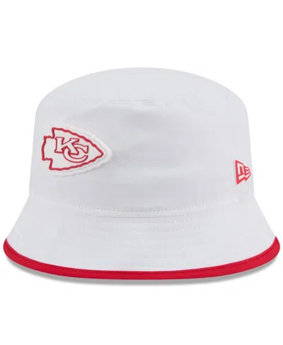 New Era Men's White Kansas City Chiefs 2025 Nfl Training Camp Stretch Bucket Hat