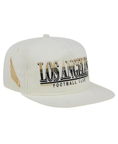 New Era Men's White Lafc Throwback Corduroy Golfer Adjustable Hat ...