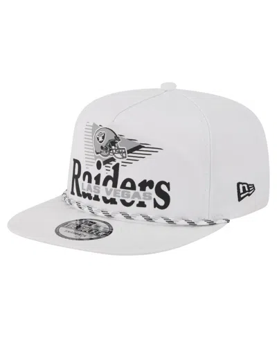 New Era Men's White Las Vegas Raiders Collide Golfer Snapback Hat