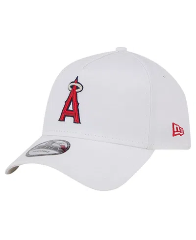 New Era Men's White Los Angeles Angels Tc A-frame 9forty Adjustable Hat