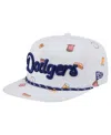 New Era Men's White Los Angeles Dodgers Team Cheer Rope 19twenty Adjustable Hat In White