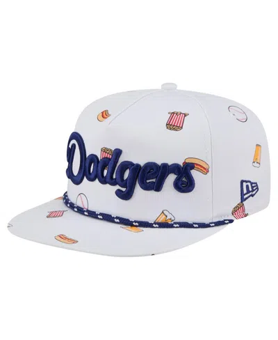 New Era Men's White Los Angeles Dodgers Team Cheer Rope 19twenty Adjustable Hat