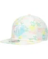 New Era Men's White Memphis Grizzlies Palm Trees And Waves Golfer Adjustable Hat In White