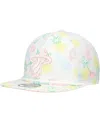 New Era Men's White Miami Heat Palm Trees And Waves Golfer Adjustable Hat In White