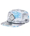 New Era Men's White Miami Marlins Printed Island Golfer Snapback Hat