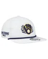 New Era Men's White Milwaukee Brewers 2025 Spring Training Palm Golfer Snapback Hat In White
