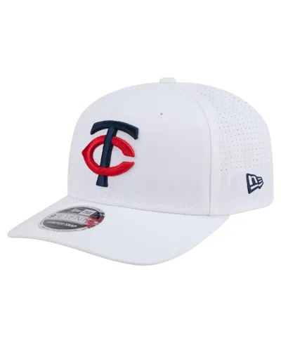 New Era Men's White Minnesota Twins Coolera 9seventy Adjustable Hat