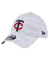 NEW ERA MEN'S WHITE MINNESOTA TWINS GRADED 39THIRTY STRETCH FIT HAT