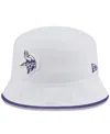 New Era Men's White Minnesota Vikings 2025 Nfl Training Camp Stretch Bucket Hat