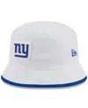 New Era Men's White New York Giants 2025 Nfl Training Camp Stretch Bucket Hat