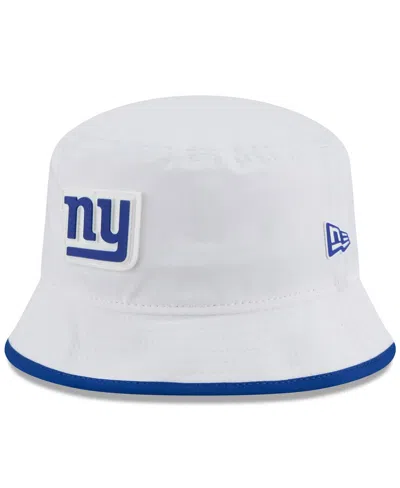 New Era Men's White New York Giants 2025 Nfl Training Camp Stretch Bucket Hat