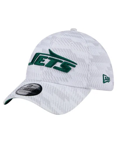 New Era Men's White New York Jets Gameday Graded 39thirty Flex Hat