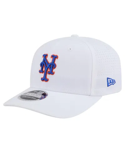 New Era Men's White New York Mets Coolera 9seventy Adjustable Hat