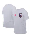 New Era Men's White New York Mets Japanese Flag T-shirt In White