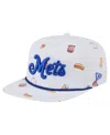 New Era Men's White New York Mets Team Cheer Rope 19twenty Adjustable Hat In White