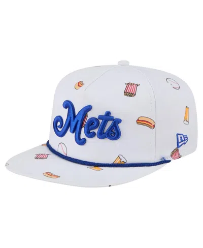 New Era Men's White New York Mets Team Cheer Rope 19twenty Adjustable Hat