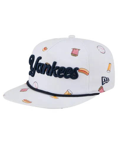 New Era Men's White New York Yankees Team Cheer Rope 19twenty Adjustable Hat