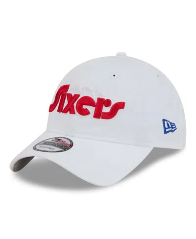 New Era Men's White Philadelphia 76ers 2024/25 City Edition 9twenty Adjustable Hat