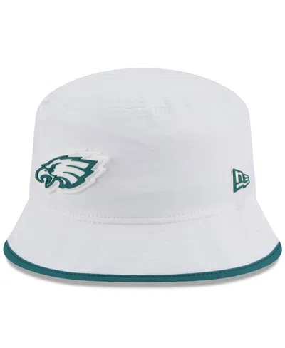 New Era Men's White Philadelphia Eagles 2025 Nfl Training Camp Stretch Bucket Hat