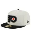 New Era Men's White Philadelphia Flyers Chrome Two-toned 59fifty Fitted Hat