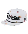 New Era Men's White Pittsburgh Pirates Team Cheer Rope 19twenty Adjustable Hat In White