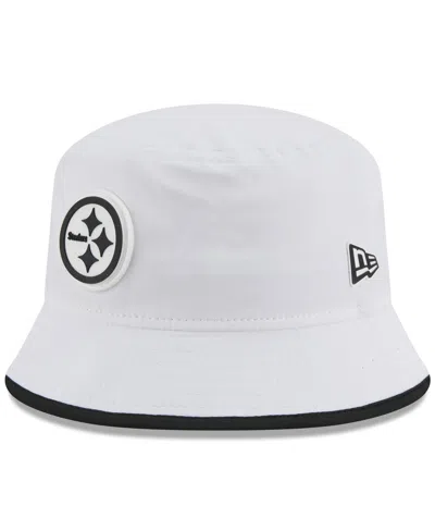 New Era Men's White Pittsburgh Steelers 2025 Nfl Training Camp Stretch Bucket Hat