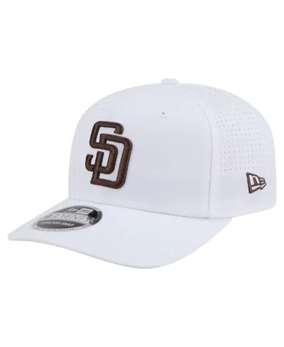 New Era Men's White San Diego Padres Coolera 9seventy Adjustable Hat In Purple