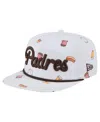 New Era Men's White San Diego Padres Team Cheer Rope 19twenty Adjustable Hat In White