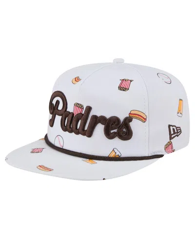 New Era Men's White San Diego Padres Team Cheer Rope 19twenty Adjustable Hat
