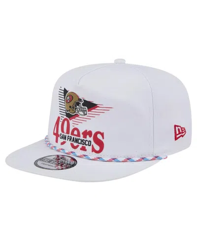 New Era Men's White San Francisco 49ers Collide Golfer Snapback Hat