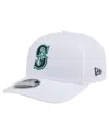 New Era Men's White Seattle Mariners Coolera 9seventy Adjustable Hat In White