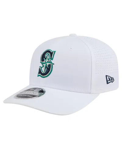 New Era Men's White Seattle Mariners Coolera 9seventy Adjustable Hat