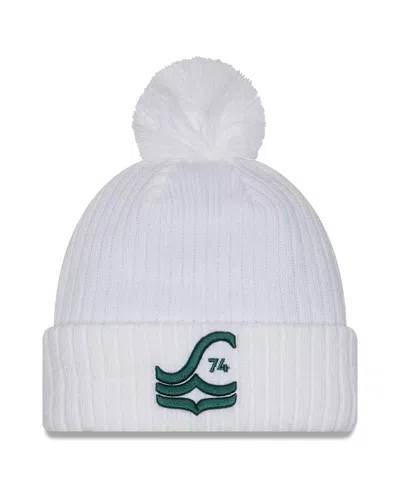 New Era Men's White Seattle Sounders Fc 2025 Jersey Hook Cuff With Pom Knit Hat