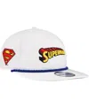 New Era Men's White Superman Golfer Adjustable Hat In White