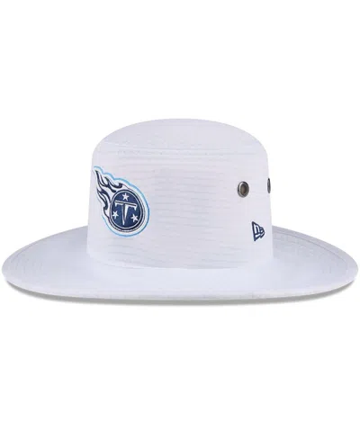 New Era Men's White Tennessee Titans 2024 Nfl Training Camp Panama Bucket Hat