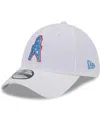 New Era Men's White Tennessee Titans Main 39thirty Flex Hat In White