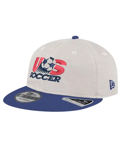 New Era Men's White Usmnt 1993 Retro-crown 9fifty Adjustable Hat In Brown