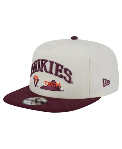 New Era Men's White Virginia Tech Hokies Collegiate 9fifty A-frame Snapback Hat