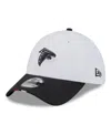 New Era Men's White/black Atlanta Falcons 2025 Nfl Training Camp 39thirty Flex Hat