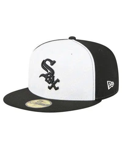 New Era Men's White/black Chicago White Sox Repeat 59fifty Fitted Hat In Multi