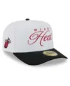 New Era Men's White/black Miami Heat 2025 Nba Draft A-frame 59fifty Fitted Hat In Multi