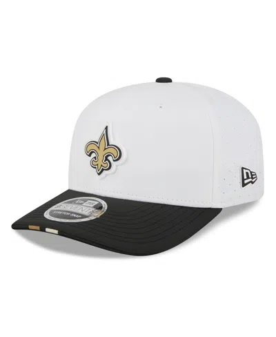 New Era Men's White/black New Orleans Saints 2025 Nfl Training Camp 9seventy Adjustable Hat In Multi
